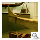 Similarity of hulls and bows of hundred years old outriggers and the new catamarans
